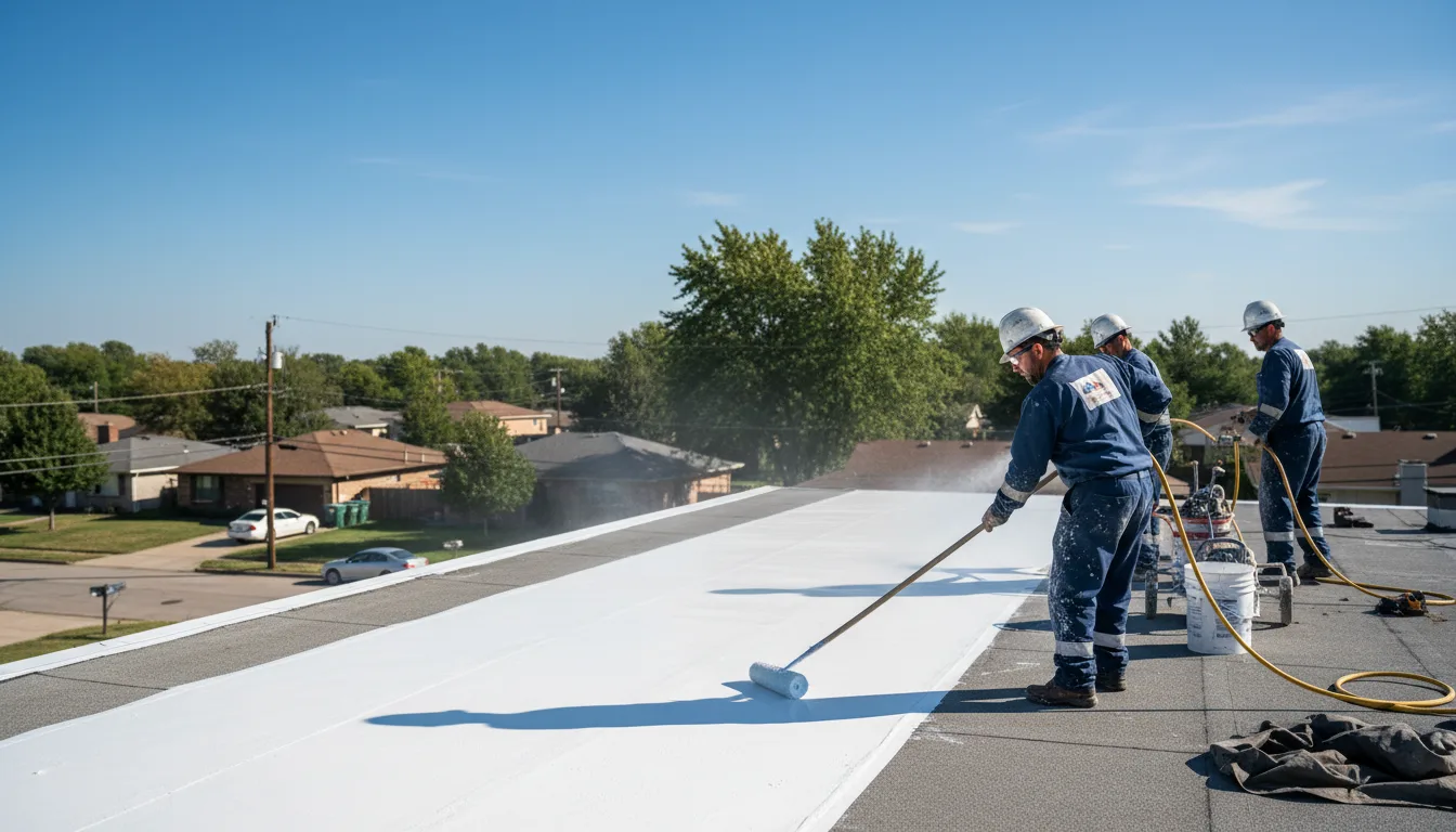 Commercial roof coating in Nathalie, VA near me